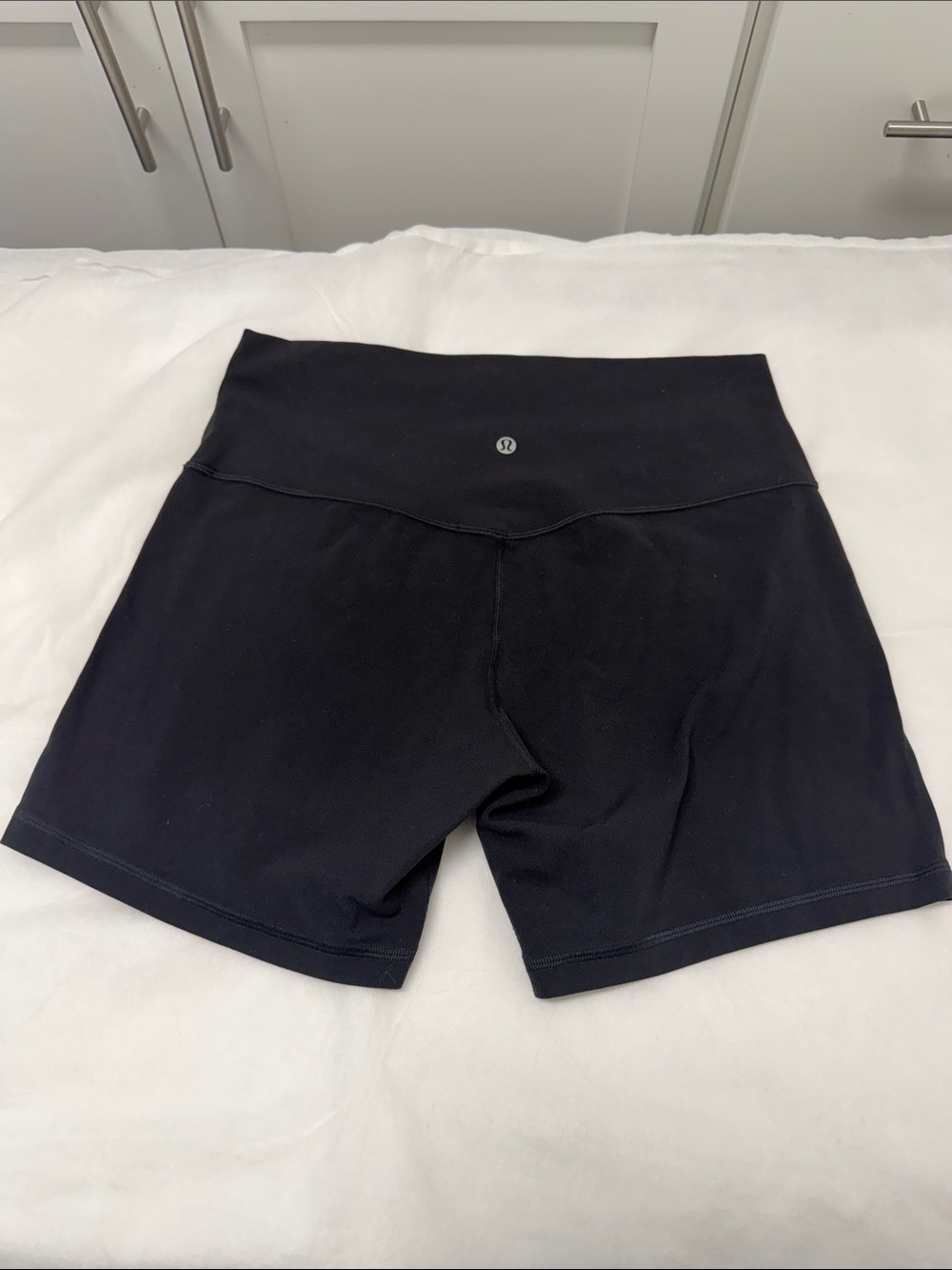 lululemon athletica Black High-Waist Yoga Shorts